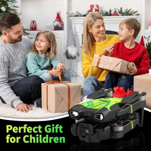 M18 1080P Mini Drone with Brushless Motor Foldable RC Quadcopter for Adults Optical Flow Positioning Headless Mode