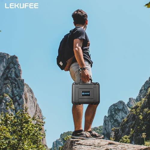 Lekufee Travel Waterproof Hard Case for DJI Mini 4 Pro/3 Pro/3 Drone & RC N3/N2/N1 and Accessories (Case Only)