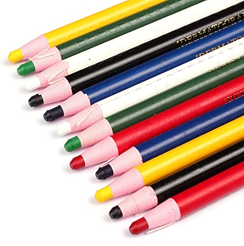 Diamond Peel-Off China Markers/Grease Pencils for Glass, Cellophane, Vinyl, Metal, Etc. (12 Pencils) (Black) - color: Black