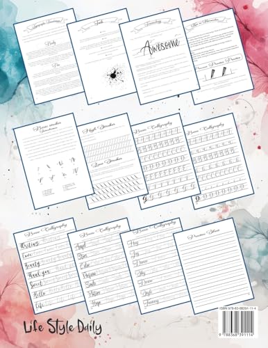 Calligraphy Workbook for Beginners: Modern Handwriting Made Easy - A Beginner's Guide to Mindful Lettering, Turning Your Writing into Art and Celebrating the Elegance of Penmanship
