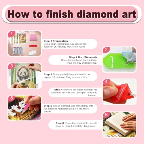 DOZEEZOP 6-Pack Diamond Art Kit for Adults, 5D Diamond Painting 12x16 Inch - color: Q5169-5174