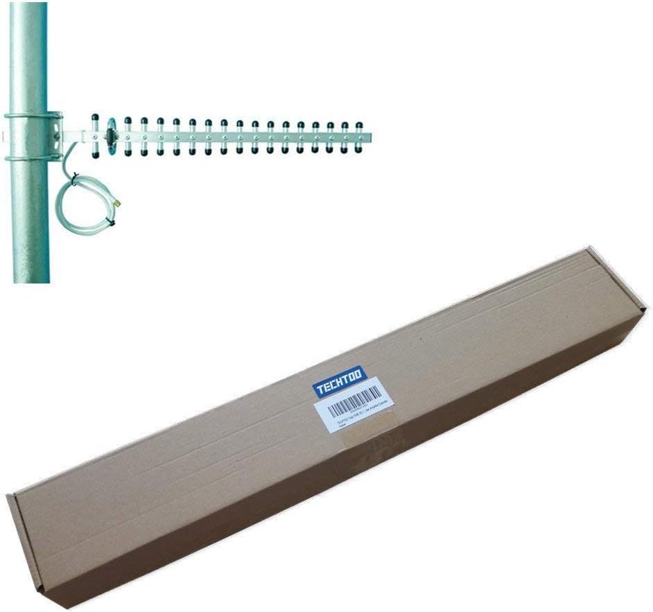 TECHTOO WiFi Antenna 2.4GHz 18dBi High Gain Yagi Directional Antenna Booster with SMA Male Connector for Network Router/Reapter/USB Adapter/Extension Network PCI Card/Security Camera - size: WiFi Antenna 18dBi 2.4GHz SMA Connector