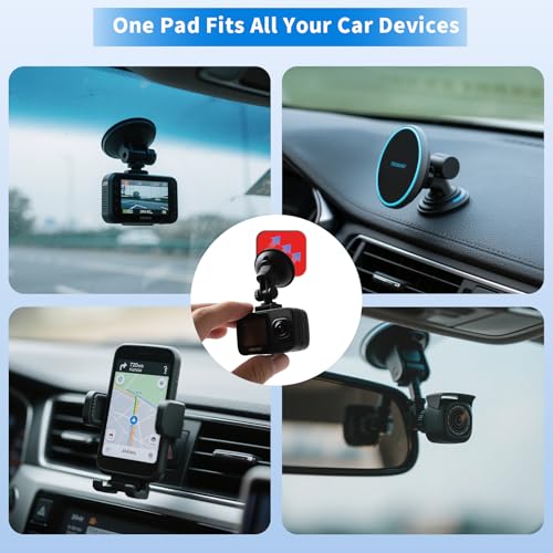 Double Sided Adhesive Pads for Dash Cam, 6PCS, 2.83 Inch