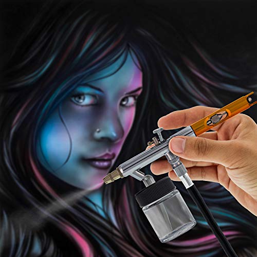 Master Airbrush S66-PRO 6-Piece Dual-Action Siphon Feed Airbrush Set