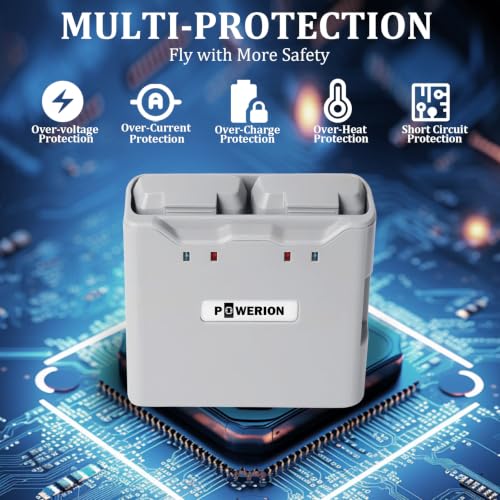 Two-Way Charging Hub for DJI Mini 4K / 2/2 SE/SE Batteries, Dual Battery Charger Supports PD 30W Fast Charging for DJI Mini 4K/2 Series