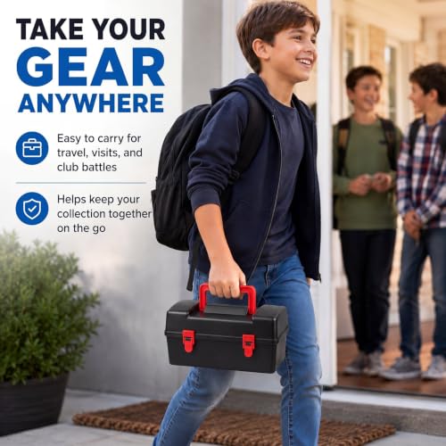 Spinning Top Storage Case Portable Carrying Box with Protective Foam