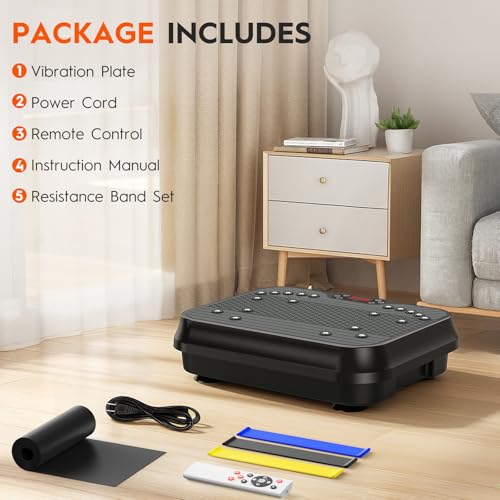 Vibration Plate Exercise Machine for Lymphatic Drainage, Stand Shake Plate