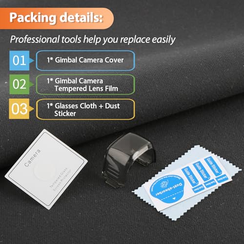 for DJI Neo Gimbal Camera Protector Lens Dustproof Replacemen for DJI Neo Gimbal Camera Lens Cover Cap Anti-Scratch Drone Accessories Parts (with Lens Protective Film)