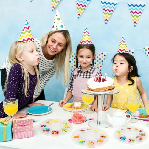 4 PCS Clear Paint Tray Palettes,Plastic Paint Pallets for Kids or Adults - color: 4 Pcs Clear