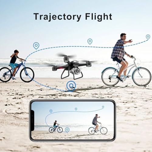 V14 Drone 6K Dual Camera 2 Batteries FPV RC Quadcopter 1080P
