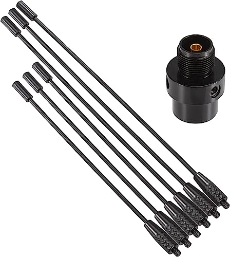 UHF Fiberglass Antenna with Ground Plane Kit, 400-470mhz GMRS Base Antenna
