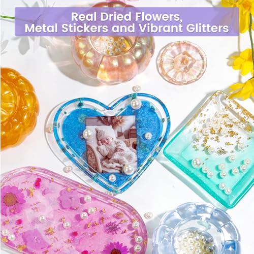 Vivresina Epoxy Resin Kit with Molds 17 OZ, Complete Set for Beginners