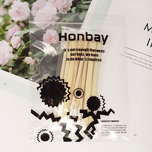 Honbay 10-Piece Double Ended Wooden Mini Modeling Tools Clay Sculpture Tools for Cutting, Carving and Smoothing