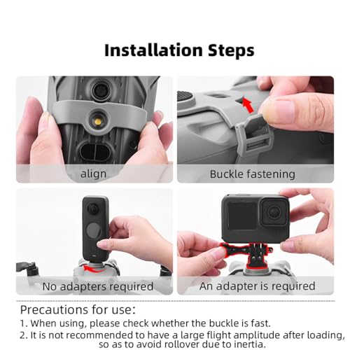 Camera Adapter Mount Extension Bracket for DJI Air 3 Drone Carry Bracket Top Extension Camera 1/4 Screw Adapter Bracket Holder Mount
