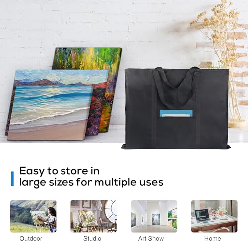 JJRING Dacron Art Portfolio Tote Bag 22'' x 28.5'' For 20'' x 26'' Black - size: 20''*26''