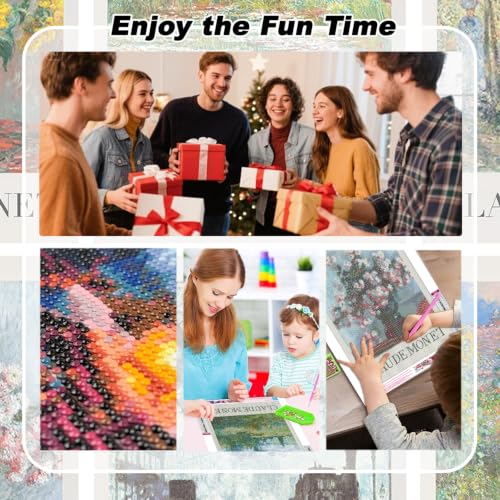 GOUOYANA 2 Pack Diamond Art Kits for Adults Flowers Diamond Painting Kits - color: DP05315