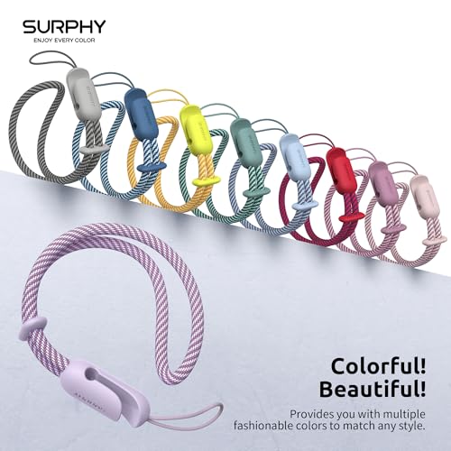 SURPHY 2 Pack Phone Lanyard, Phone Wrist Strap for Case, Camera Wrist Strap - color: Lilac & Lilac Purple