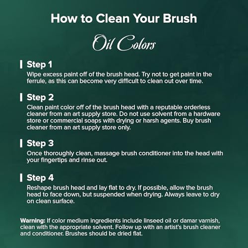 Silver Brush Limited Ruby Satin Size 6 Variety Oil Paintbrush Set, 5pc - color: Size 6 Variety Set, size: 5 Pc