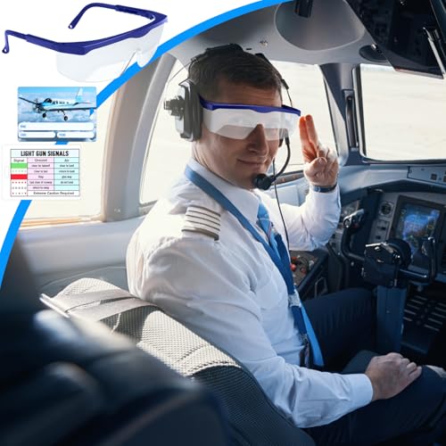 Aviation View Limiting Device Glasses Adjustable - color: Blue