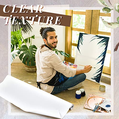 Kinlop 36 Inch X 20 Feet Double Primed Cotton Canvas Roll, White - color: White, size: 36 Inch X 20 Feet