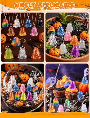 2 Pcs Mini Cute Ghost Figurines Silicone Mold - color: 2 Pcs Ghost2 White