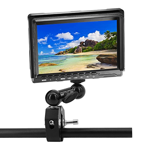 Anwenk Double Ballhead Ball Arm Camera Clamp Mount Monitor Mount Bracket with Super Clamp Compatible with Ronin M Ronin MX Freefly MOVI - color: DoubleBall+SuperClamp