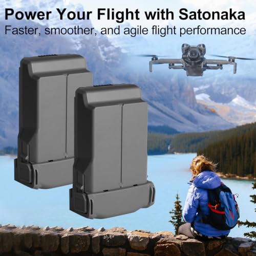 2 Pack Mini 5 Pro Battery, 5000mAh Intelligent Flight Battery Plus for DJI Mini 5 Pro Drone, 52 Mins Max Flight Time, 35.8Wh 7.16V Replacement Battery