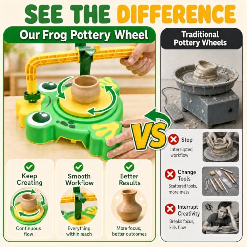 Pottery Wheel Kit Birthday Gifts for 6 7 8 9 10 11 12+ Year Old Girls Boys