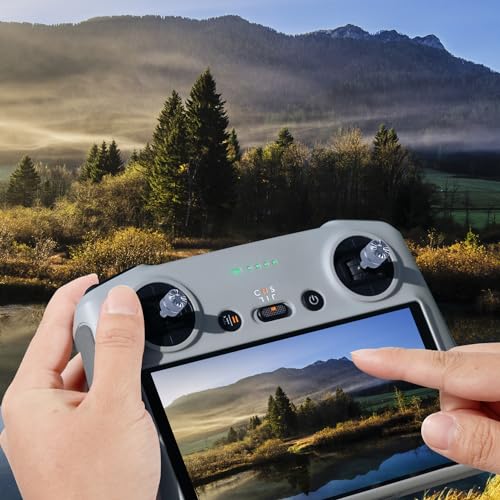 TOYMIS 2pcs Drone Controller Sticks, Detachable Drone Remote Joysticks Thumb Rocker Replacement Compatible with DJI Mini 3 Pro Drones DJI RC Smart Controller (Silver)