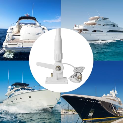 VHF Marine Antenna,43.3inch Fiberglass Antenna W/ 22.9ft RG58 Cable