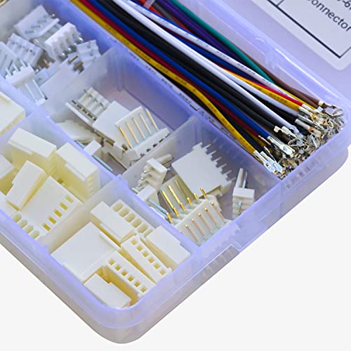 Compatible with Molex Wire-to-Board Connectors, KK 254 Connectors 2.54mm Pitch with 22AWG Premium Pre-Crimped Wire, KK 254 2.54mm 2P 3P 4P 5P 6P Housing (TC-MX-KK254-2510-2.54mm) - size: 2.5mm-KK-254