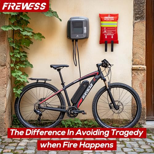 Lipo Battery Fireproof Cover Battery Safe Blanket for Ebike and Escooter Storage,Charging and Discharging, EV Fire Blanket for Lithium Battery (79x118 inch) - color: 79x118 Inch