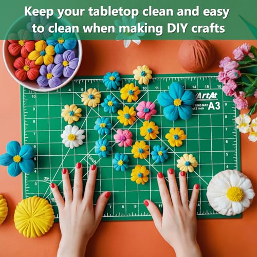 ArtAt A3 Self Healing Cutting Mat 12''x18'' 5 pack - color: Green, size: 18"L x 12"W(5pcs)