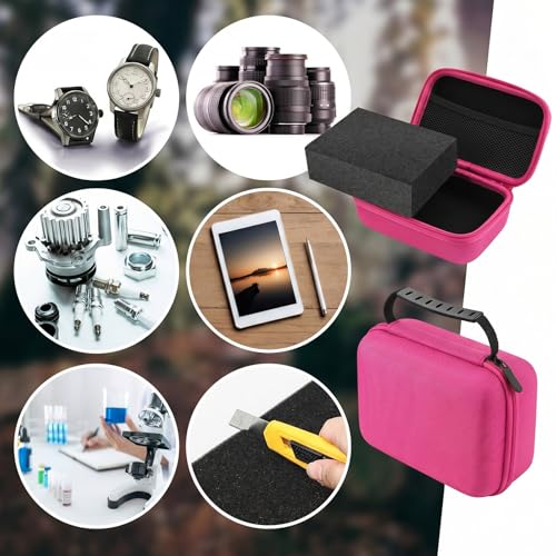 Relaxweex Hard Case with Foam, 11 X 7.8 X 4.3 Inch, Fuchsia - color: Fuchsia, size: 11 x 7.8 x 4.3 Inch