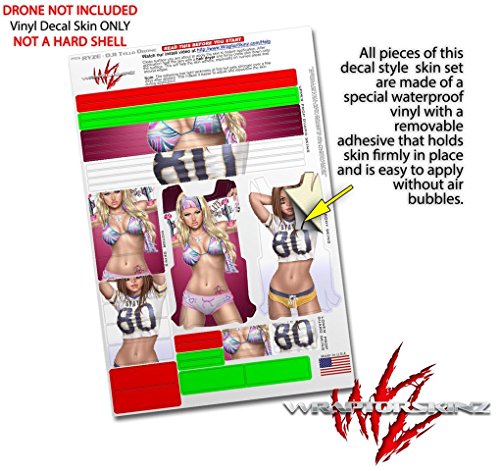 Skin Decal Wrap 2 Pack Compatible with DJI Ryze Tello Boarder Pin Up Girl Drone NOT Included