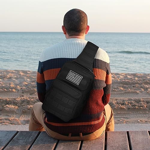 HAOMUK Tactical Sling Bag Backpack Military Rover Shoulder Sling Pack Small EDC Crossbody Chest Bag for Men - color: Acu