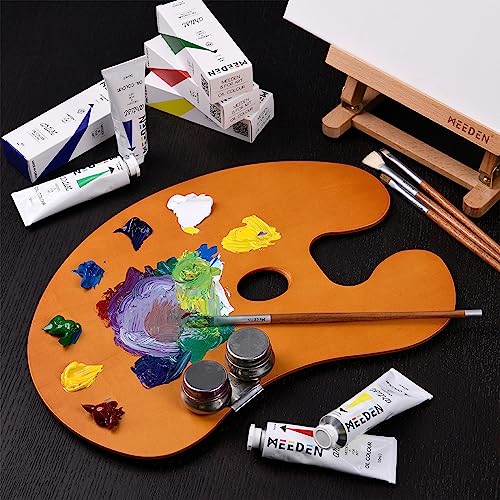 MEEDEN Wood Paint Palette: Artist Wooden Painting Palette - color: Orange