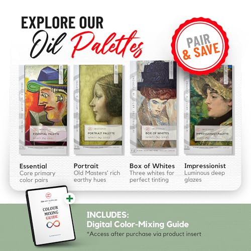 ZenART Professional Oil Paint Set - Artist Grade Box of Whites - 3 Tubes - color: Box of Whites