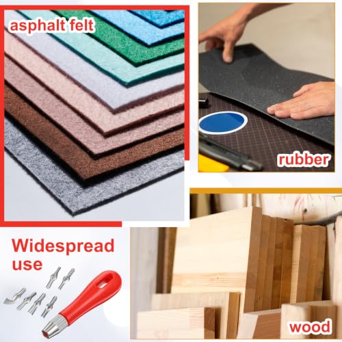 Linocut Carving Kit Linoleum Cutter Assortment with 6 Blades