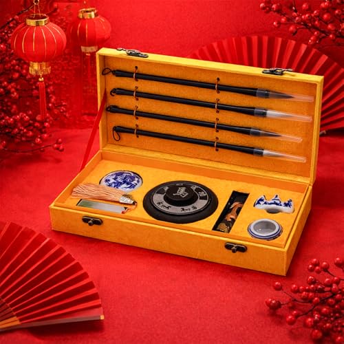 Eorbow 11 Pack Chinese Calligraphy Set, Calligraphy Brush Kit for Beginners