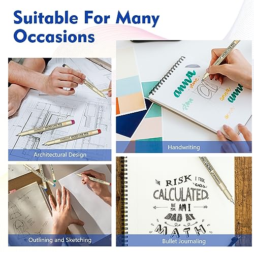 05 Micro Pen, Waterproof Archival Ink, 0.48mm Fineliner Ink Pens for Artist Illustration, Sketching, Anime, Manga, Technical Drawing and Scrapbooking, Fine Point Pen with 24 Colors
