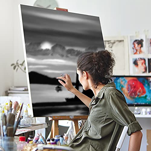 HA SHI Soft Chalk Pastels for Adult Artists, White, 6 Square Sticks - color: White (6 Sticks)