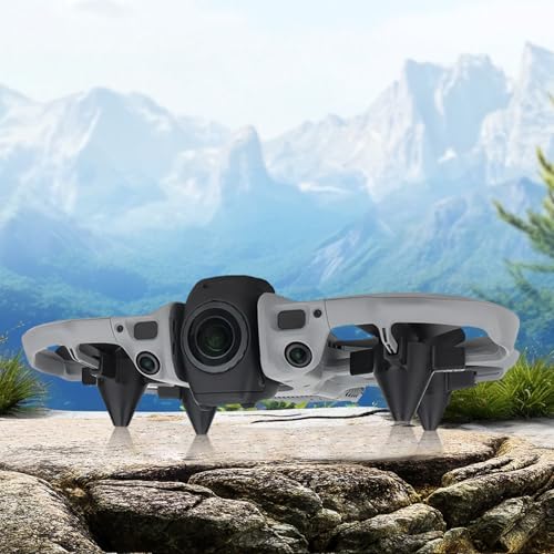 Landing Gear for DJI Avata 360 Drone, Height Increase Extended Legs, Anti-Scratch Protective Bracket, Quick Release Tripod Support, Drone Accessories (Black) - color: Black