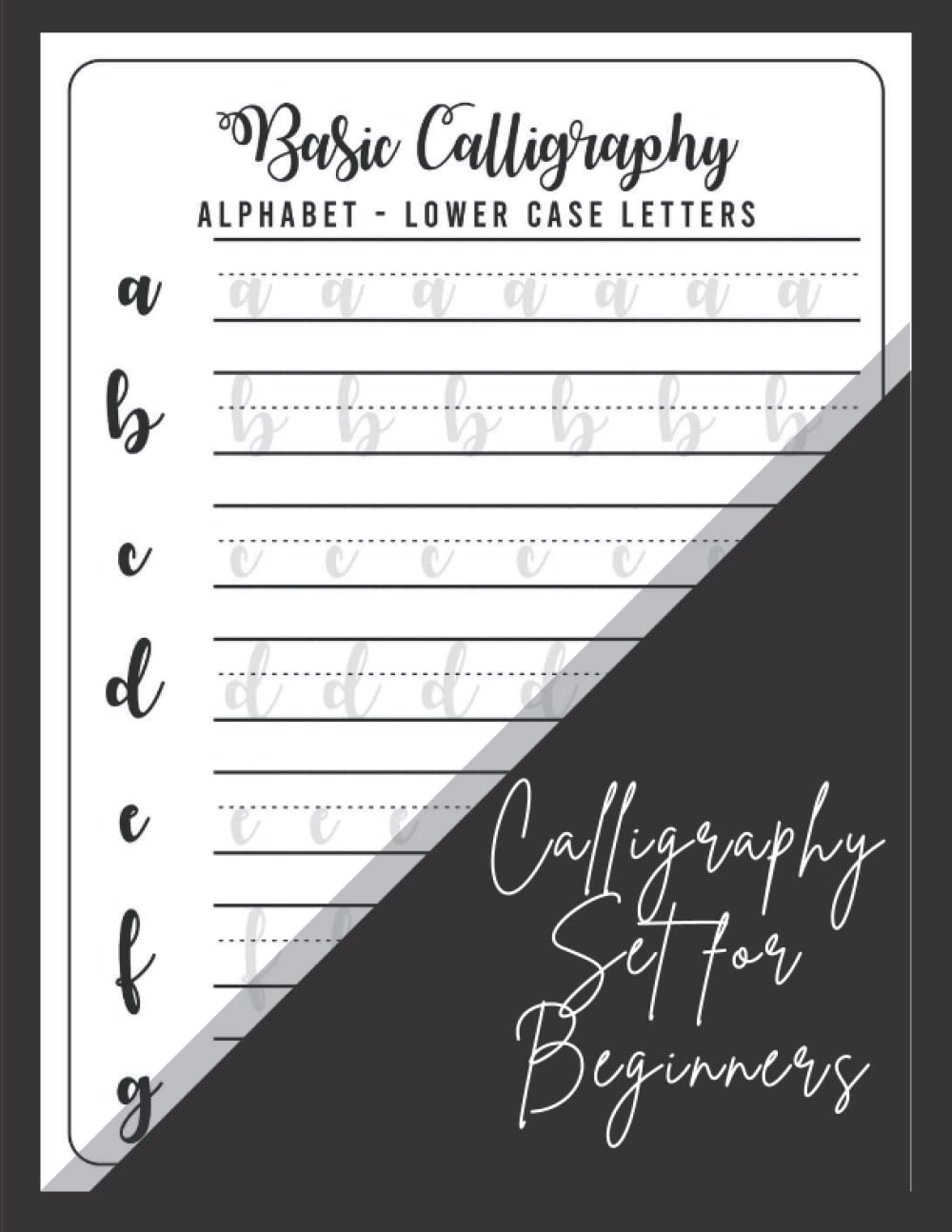 Calligraphy Set for Beginners: 120 Sheet of Calligraphy Practice Paper Hand Lettering Workbook 8.5 x 11 Inches