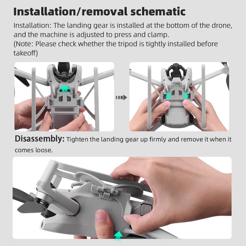 BTG Foldable Landing Gear for DJI Mini 3/Mini 3 Pro Accessories Parts Landing Legs Extension