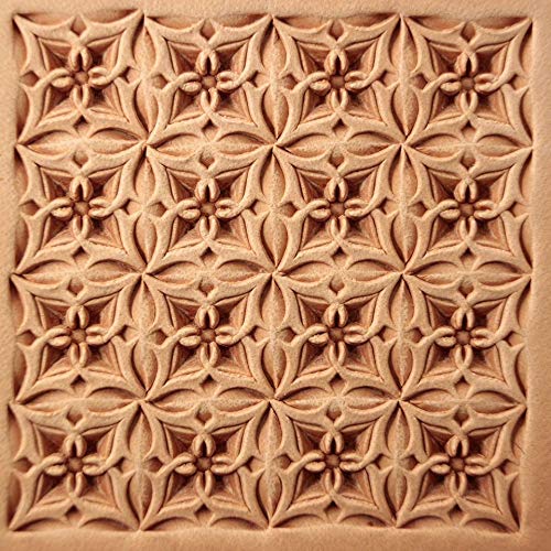 DandS ltd Leather Stamp Tool, Floral Star, Professional Steel Craft Tool for Leatherworking, Embossing, Carving & Stamping Leather Projects, Belts Wallets & DIY Projects Compatible with Mallet #420
