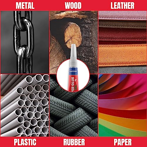 4Gx 8 Value Pack Gel Super Glue Gel Glue All Purpose with Anti Clog Cap. Super Glue for Plastic, Superglue - Magic Glue for DIY Crafts and Many More