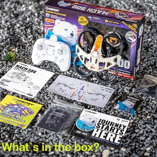 HISINGY MACH 500 Tiny Drones for Kids, Mini Micro Nano Indoor RC Quadcopter for Age 8-12 10-15 12-14,Kids Drone with LED Light,Optical Flow Positioning,3 Speeds,Toys Gifts for Teen Boys Girls