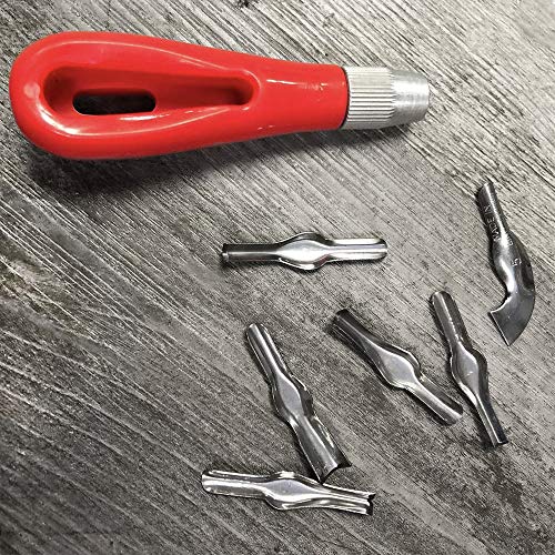 Rubber Block Stamp Carving Blocks Stamp Making Kit with Cutter Tools, 12-Pack Carving Rubber Stamps for Printmaking, Printing and More - size: 12 Rubber Blocks + Carving Tool