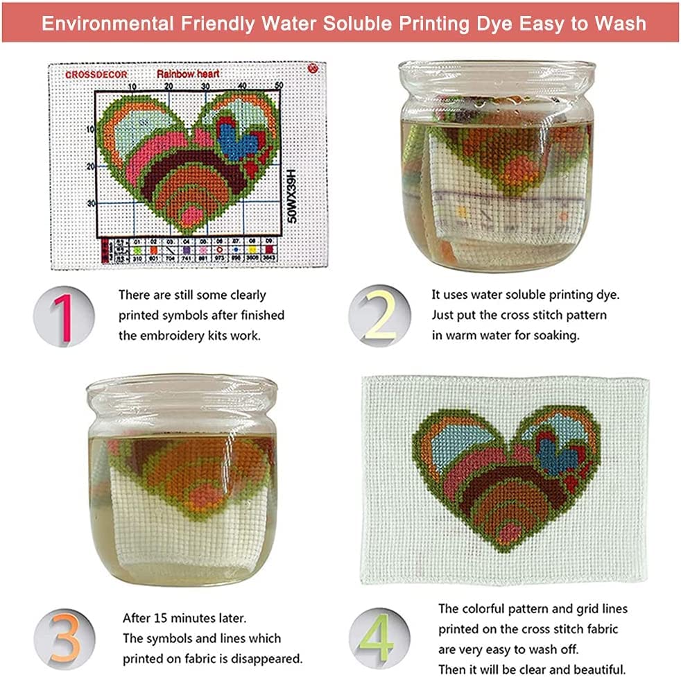 Leczany Cross Stitch Stamped Kit for Beginner - Christmas Truck | DIY Embroidery Starter Patterns Craft Kit Needlepoint for Adults | 11CT, 3 Strands | 18.1x13 inches - color: 11CT Stamped kits,Christmas Truck 18.1x13 inches